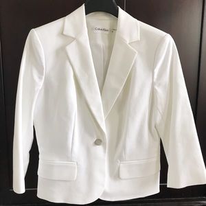 White Calvin Klein Blazer